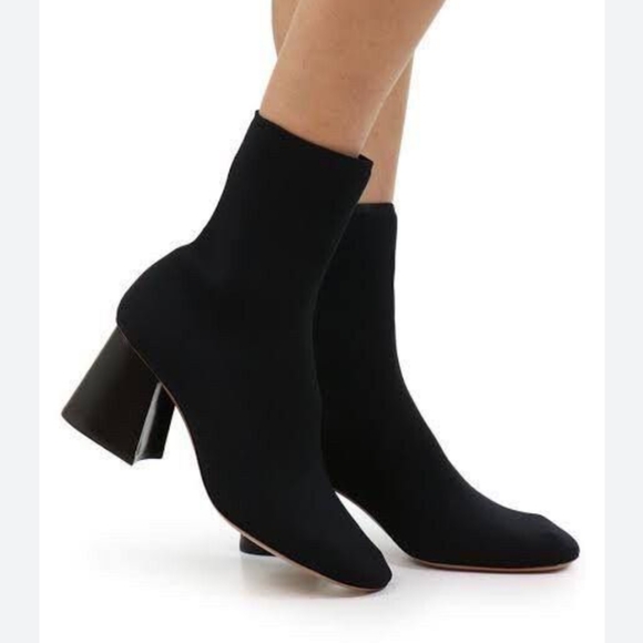 Celine • Ballerina Sock Ankle Boot in Ribbed Knit - Picture 1 of 14